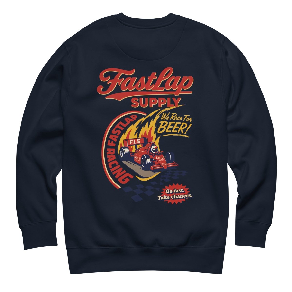 FastLap Supply We Race For Beer Premium Sweatshirt - FastLap Supply