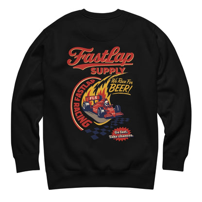FastLap Supply We Race For Beer Premium Sweatshirt - FastLap Supply