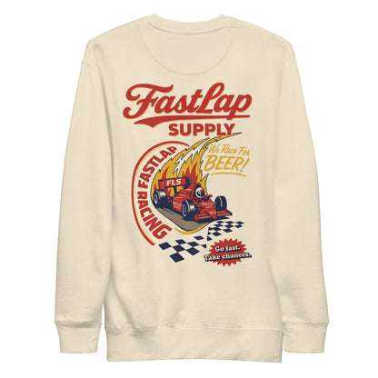 FastLap Supply We Race For Beer Premium Sweatshirt - FastLap Supply