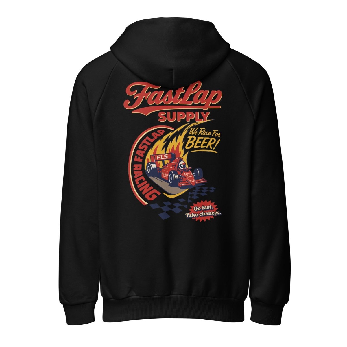 FastLap Supply We Race For Beer - Super Heavyweight Hoodie - FastLap Supply
