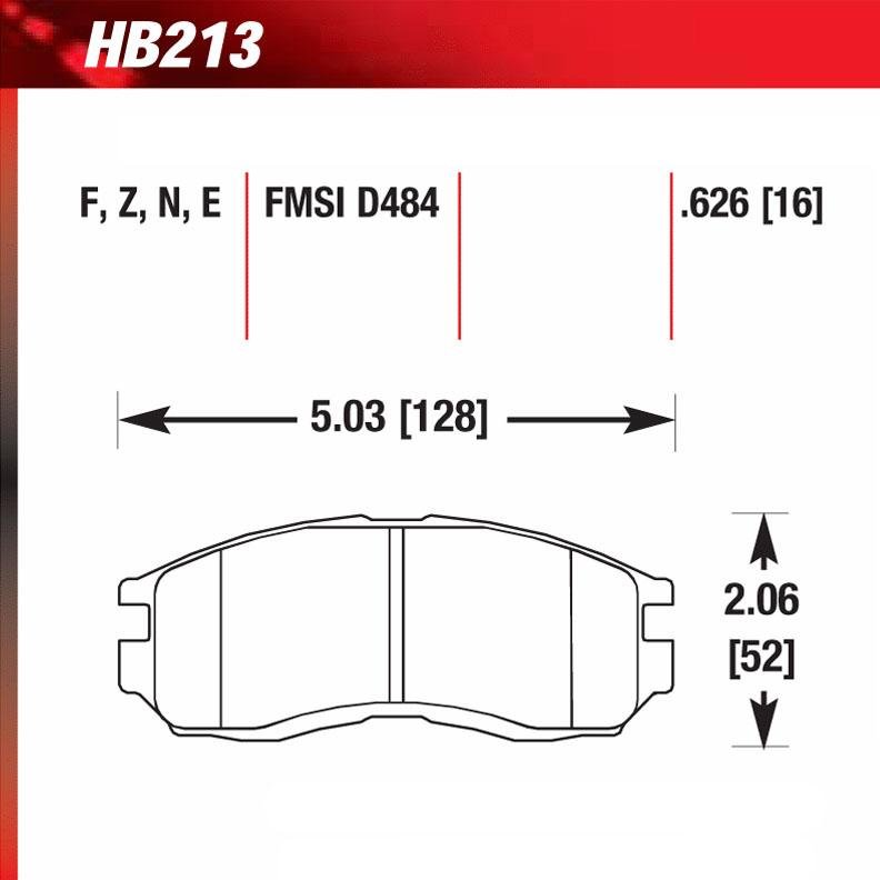 Hawk HB213F.626 Street Performance Pad - HPS Compound - FastLap Supply