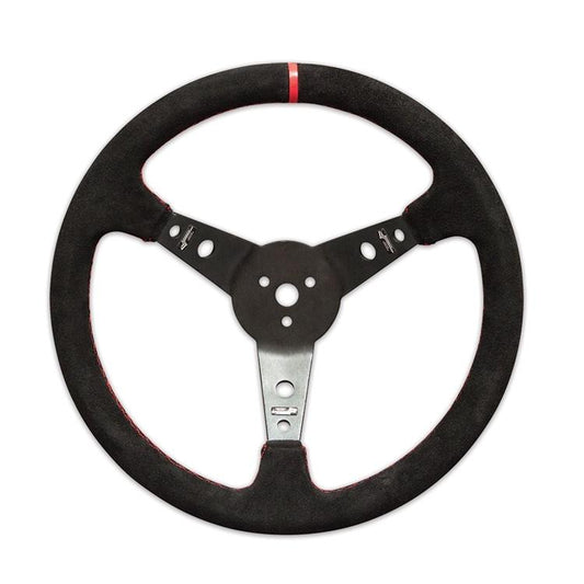 Longacre 15" Suede Steering Wheel - Black - FastLap Supply
