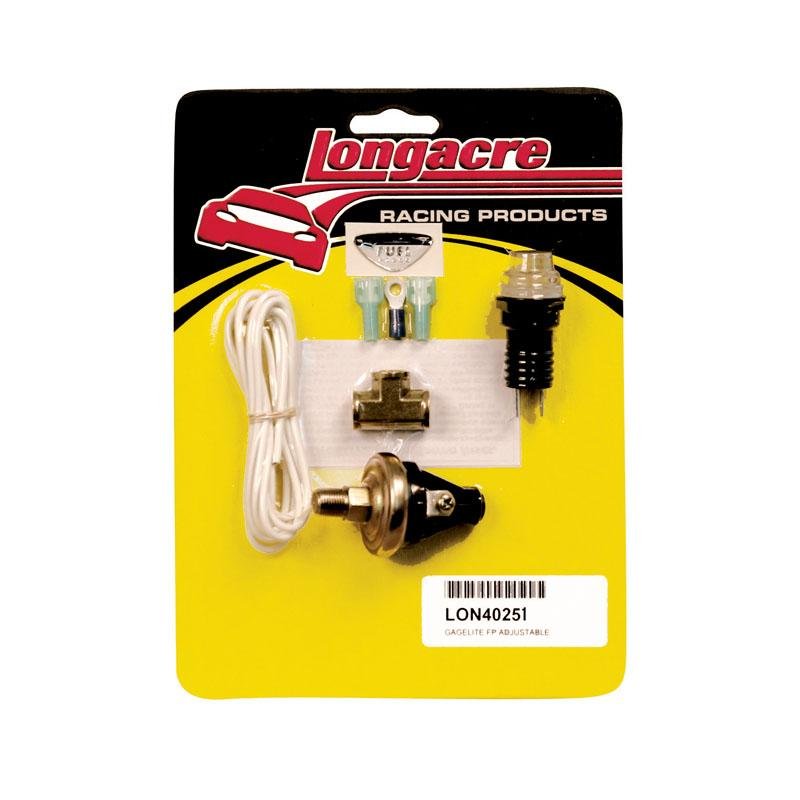 Longacre Fuel Pressure Warning Light Kit - 4 PSI - FastLap Supply