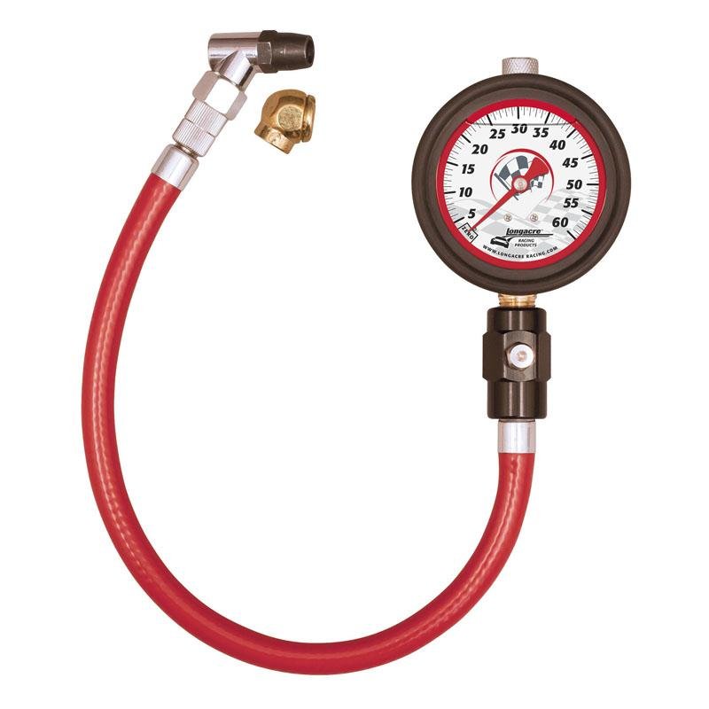 Longacre Liquid Filled Tire Gauge - 0-60 PSI - FastLap Supply