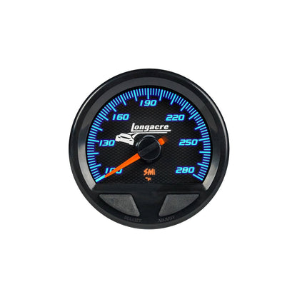 Longacre SMI Elite Waterproof Temperature Gauge - 100-280 Degrees - FastLap Supply