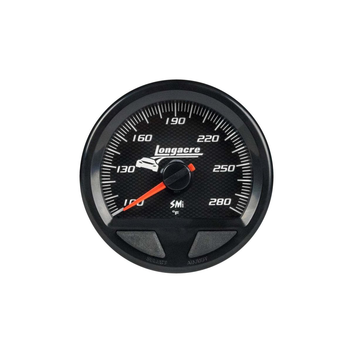 Longacre SMI Elite Waterproof Temperature Gauge - 100-280 Degrees - FastLap Supply