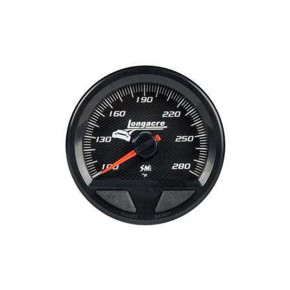 Longacre SMI Elite Waterproof Temperature Gauge - 100-280 Degrees - FastLap Supply