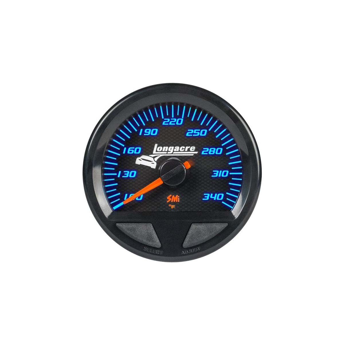 Longacre SMI Elite Waterproof Temperature Gauge - 100-340 Degrees - FastLap Supply