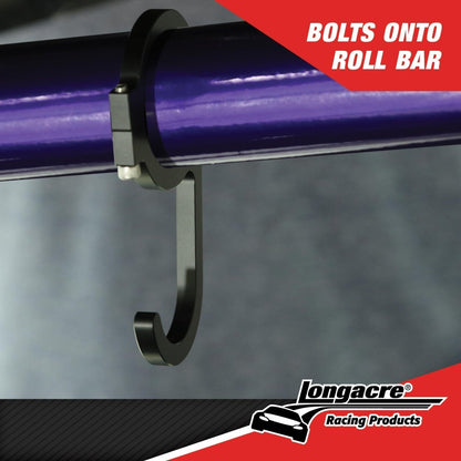 Longacre Steering Wheel Hook - Fits 1.5" Bar - FastLap Supply