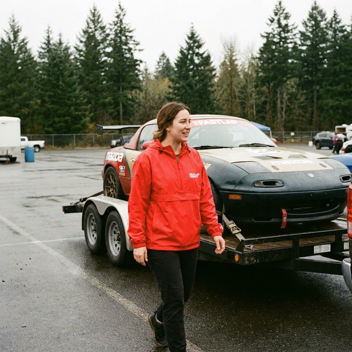 FastLap Supply - Embroidered Champion Packable Jacket