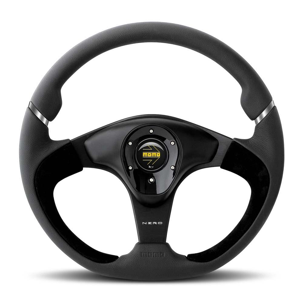 Momo Nero Steering Wheel - FastLap Supply