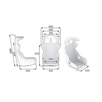 OMP HTE-R Racing Seat - FastLap Supply