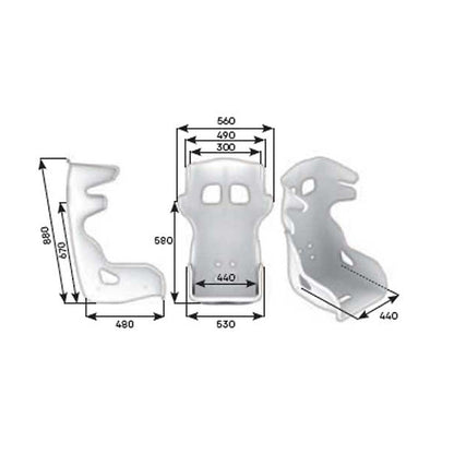 OMP HTE-R XL Racing Seat - FastLap Supply