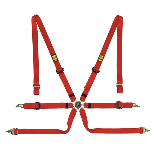 OMP One 2 Racing Harness - FIA 8853-2016, Pull-Up - FastLap Supply
