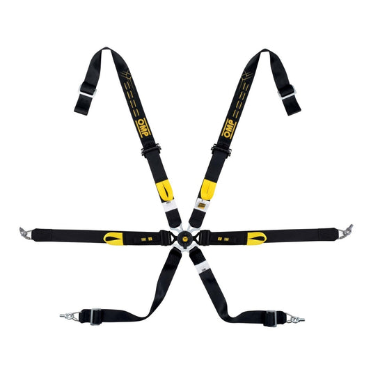 OMP One WRC Endurance Racing Harness - FIA 8853-2016, Pull-Down - FastLap Supply