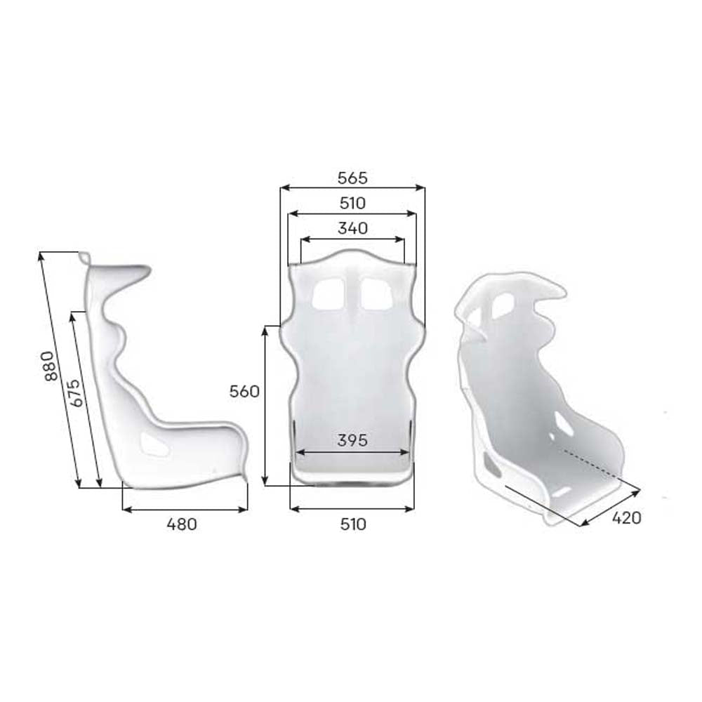 OMP RS-PT2 Fiberglass Racing Seat - FastLap Supply