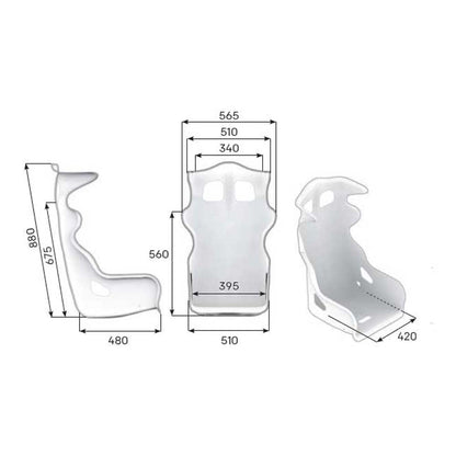 OMP RS-PT2 Fiberglass Racing Seat - FastLap Supply