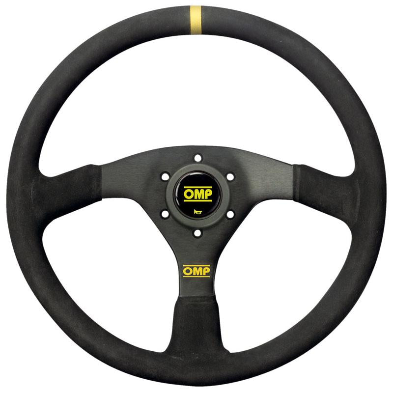 OMP Velocita 380 Steering Wheel - Black Suede - FastLap Supply