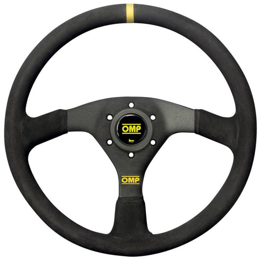 OMP Velocita 380 Steering Wheel - Black Suede - FastLap Supply