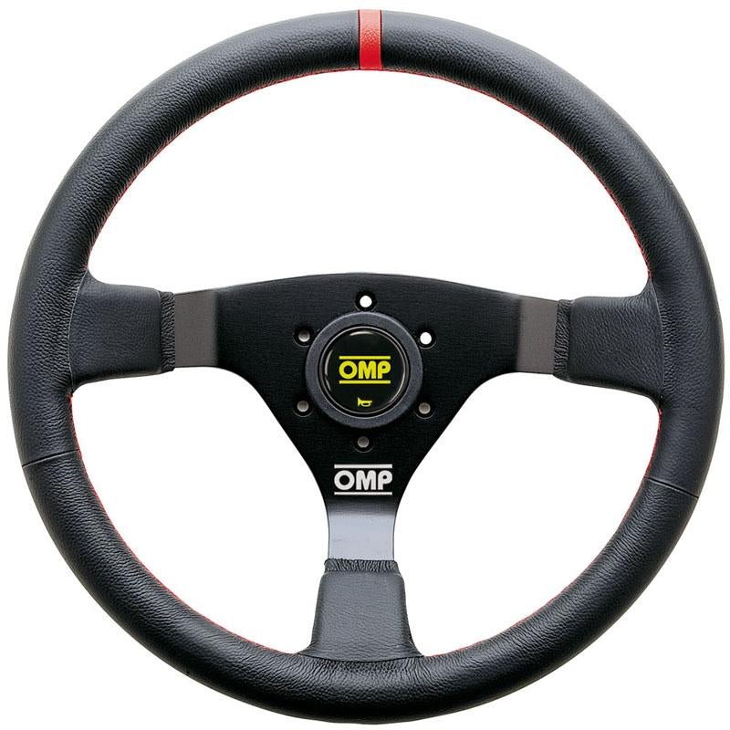 OMP WRC Steering Wheel - Black Leather - FastLap Supply