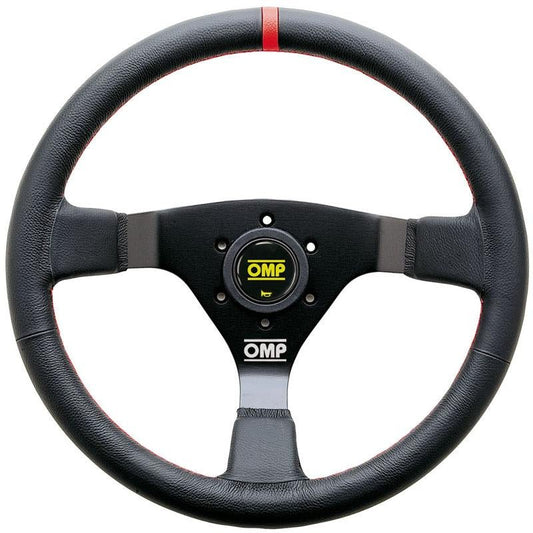 OMP WRC Steering Wheel - Black Leather - FastLap Supply