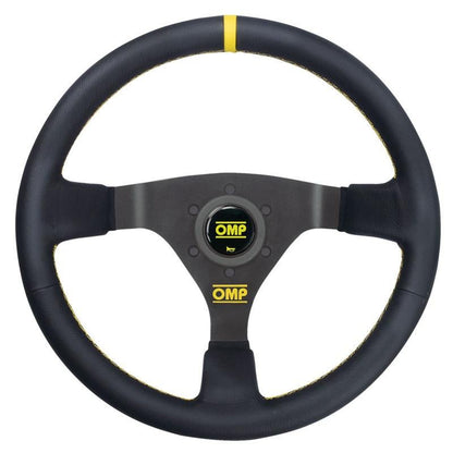 OMP WRC Steering Wheel - Black Leather - FastLap Supply