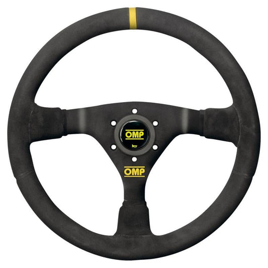 OMP WRC Steering Wheel - Black Suede - FastLap Supply