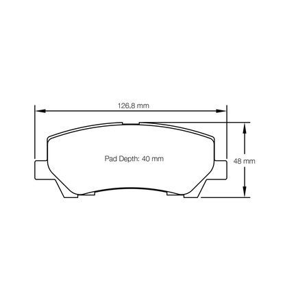 Pagid Ford Mustang GT (2015+) Rear Brake Pads - RS-29 Race Compound - U-8204 - FastLap Supply