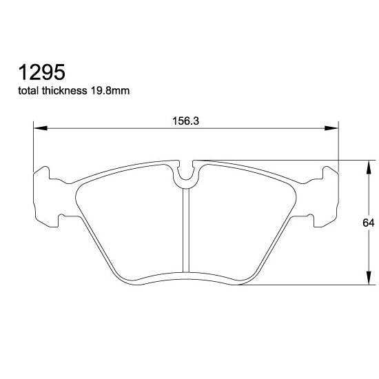 Pagid U-1295 Yellow Racing Pad - RS29 Compound - FastLap Supply
