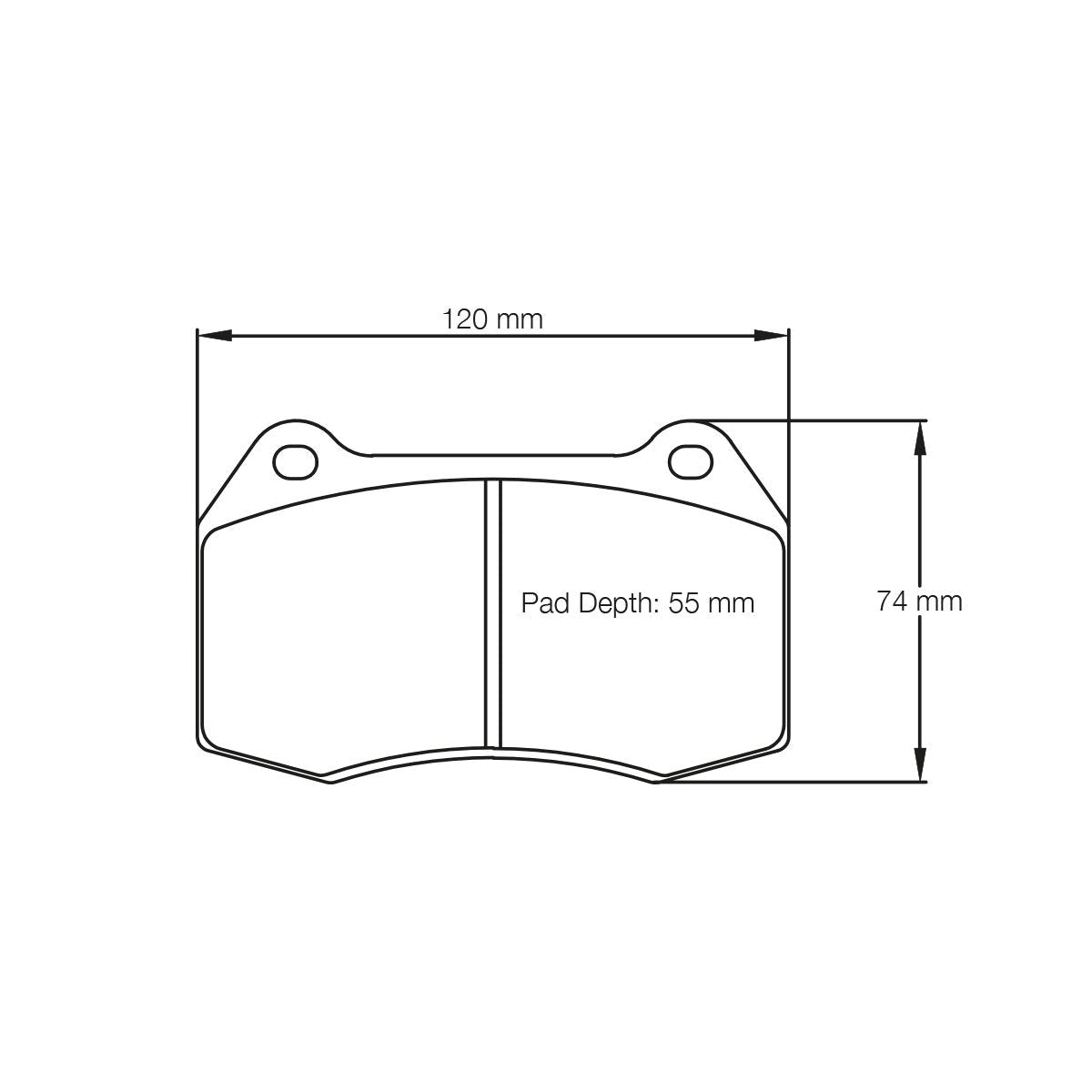 Pagid U-1427 Orange Racing Pad - RS44 Compound - FastLap Supply