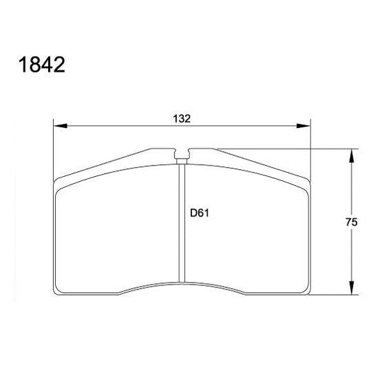 Pagid U-1842 Yellow Racing Pad - RS29 Compound - FastLap Supply