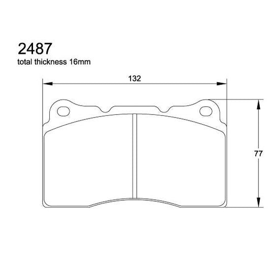 Pagid U-2487 Racing Pad - RST-2 Compound - FastLap Supply