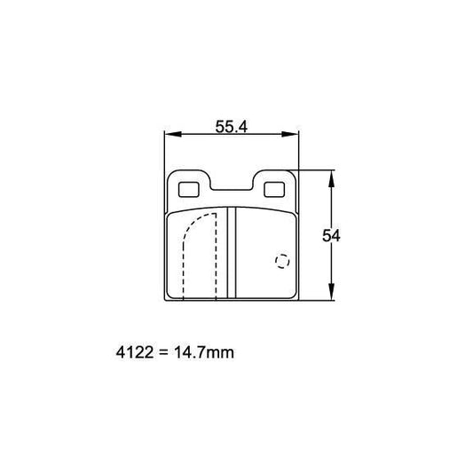 Pagid U-4122 Yellow Racing Pad - H29E Compound - FastLap Supply