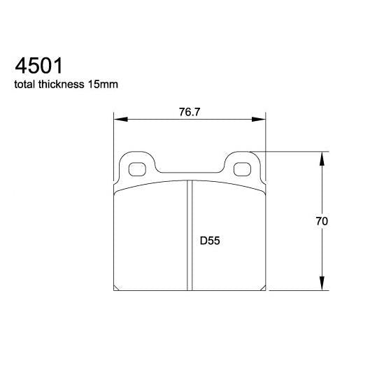 Pagid U-4501 Yellow Racing Pad - RS29 Compound - FastLap Supply