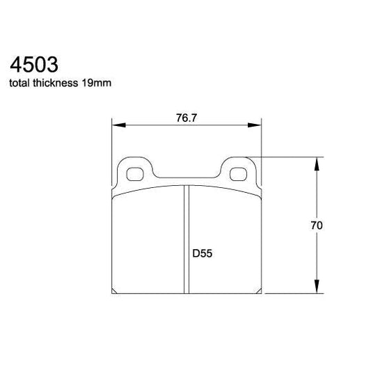 Pagid U-4503 Yellow Racing Pad - RS29 Compound - FastLap Supply