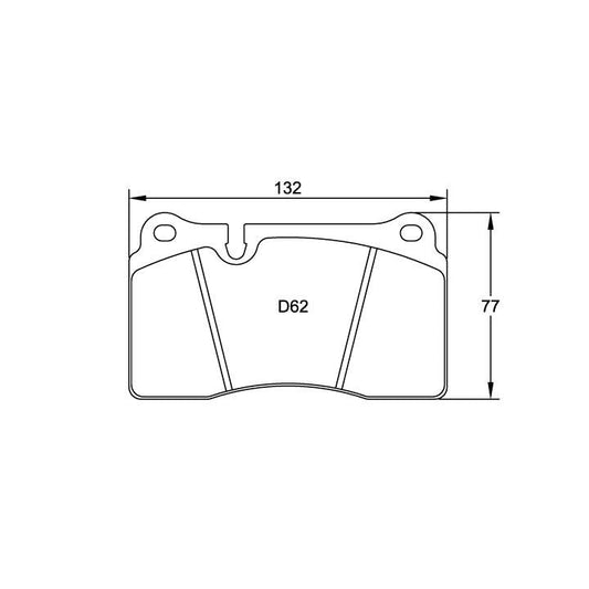 Pagid U-4906 Racing Pad For Ceramic Rotors - RSC-1 Compound - FastLap Supply