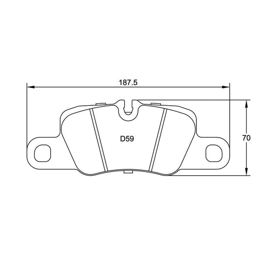 Pagid U-4909 Yellow Racing Pad - RS29 Compound - FastLap Supply