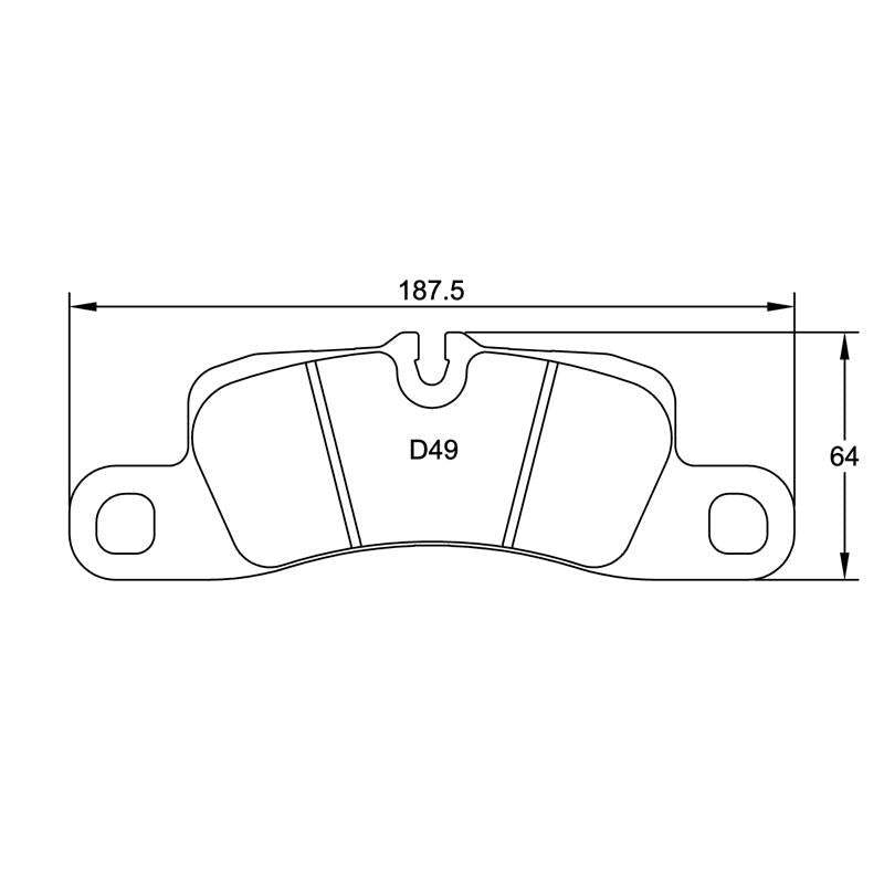 Pagid U-4918 Yellow Racing Pad - RS29 Compound - FastLap Supply