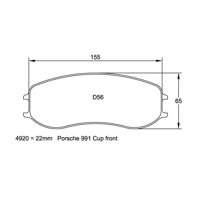 Pagid U-4928 Yellow Racing Pad - RS29 Compound - FastLap Supply