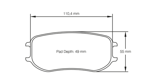 Pagid U-4929 Racing Pads - RST-3 Compound - FastLap Supply