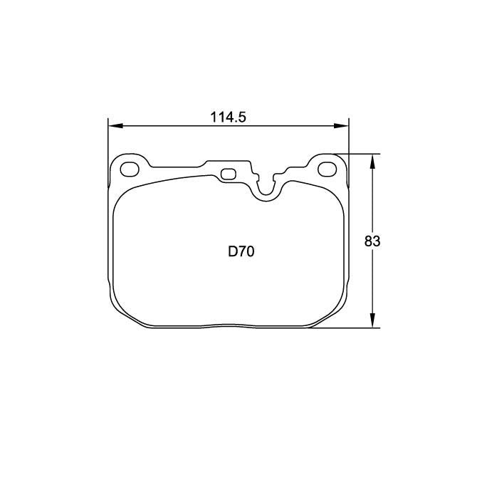 Pagid U-4931 Yellow Racing Pad - RS29 Compound - FastLap Supply