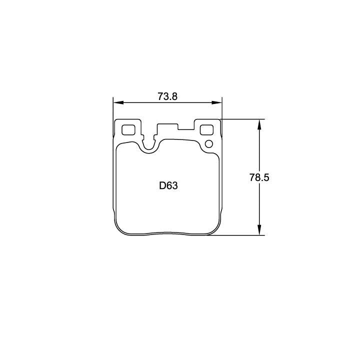 Pagid U-4933 Racing Pad - RSL-1 Compound - FastLap Supply