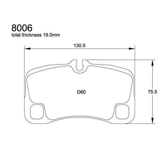 Pagid U-8006 Racing Pad - RST-3 Compound - FastLap Supply
