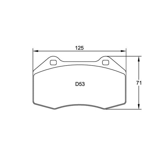 Pagid U-8023 Yellow Racing Pad - RS29 Compound - FastLap Supply