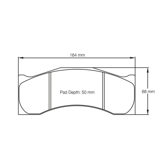 Pagid U-8044 Racing Pad - RST-1 Compound - FastLap Supply