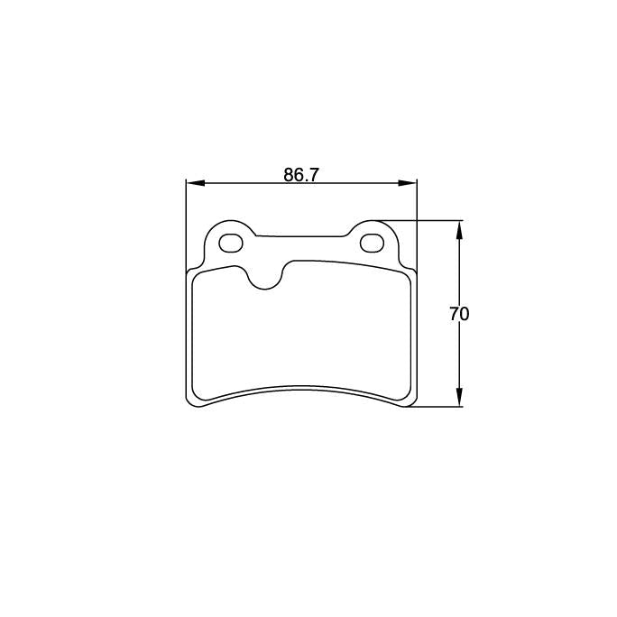 Pagid U-8069 Yellow Racing Pad - RS19 Compound - FastLap Supply