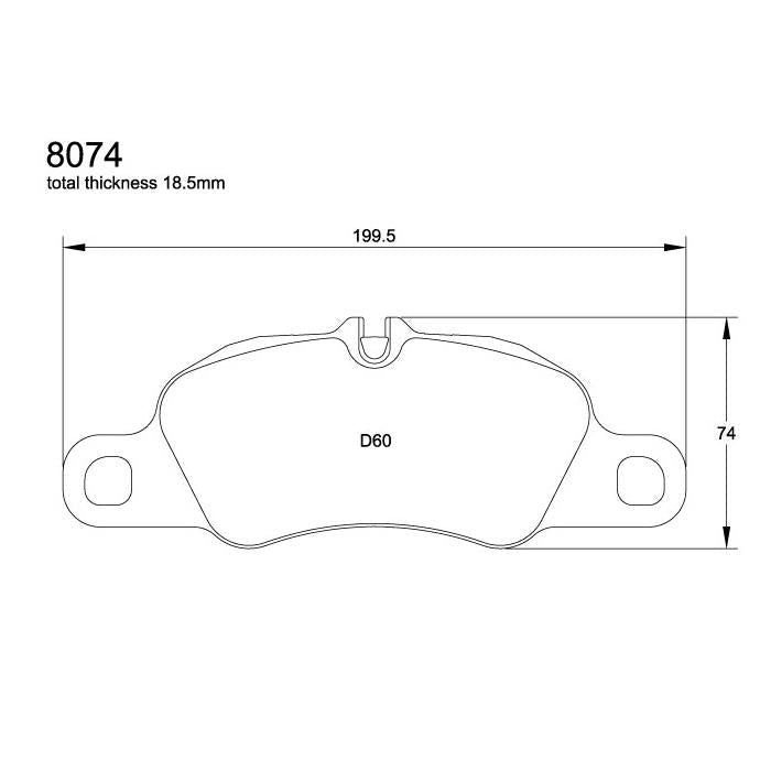 Pagid U-8074 Racing Pad - RST-3 Compound - FastLap Supply