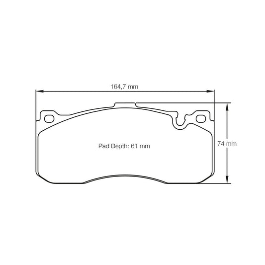 Pagid U-8084 Yellow Racing Pad - RS29 Compound - FastLap Supply