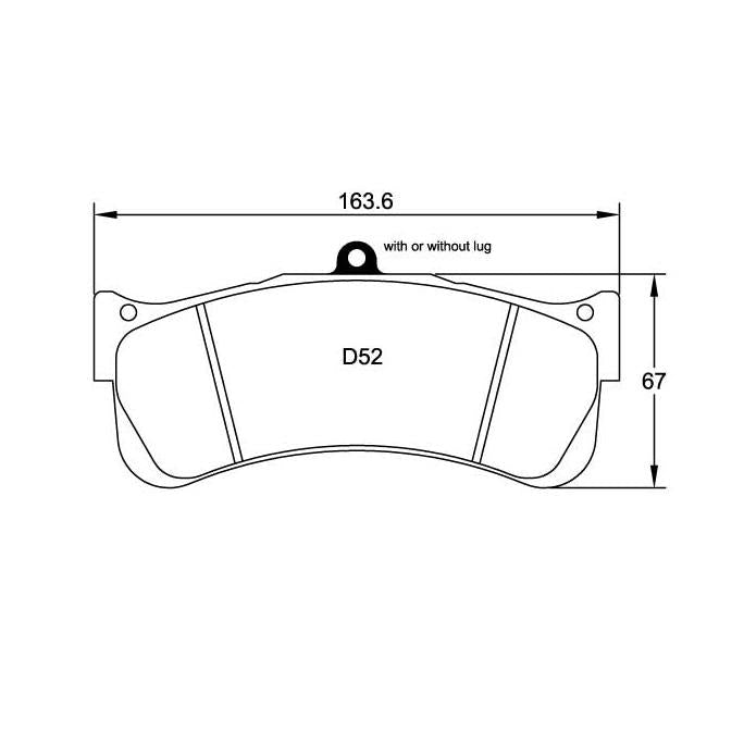 Pagid U-8087 Yellow Racing Pad - RS29 Compound - FastLap Supply