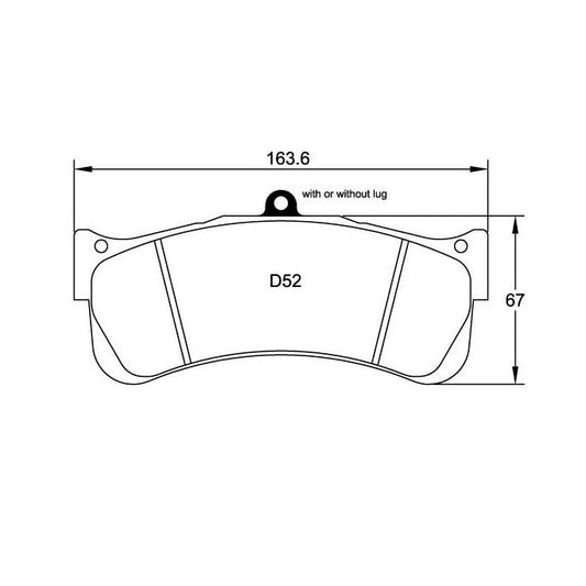 Pagid U-8087 Yellow Racing Pad - RS29 Compound - FastLap Supply